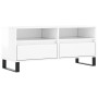 Mueble de TV madera contrachapada blanco brillo 100x34,5x44,5cm de vidaXL, Muebles TV - Ref: Foro24-831246, Precio: 101,72 €,...