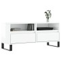 TV stand made of white glossy plywood 100x34.5x44.5cm by vidaXL, TV Furniture - Ref: Foro24-831246, Price: 101,72 €, Discount: %