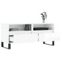 TV stand made of white glossy plywood 100x34.5x44.5cm by vidaXL, TV Furniture - Ref: Foro24-831246, Price: 101,72 €, Discount: %