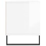 Mueble de TV madera contrachapada blanco brillo 100x34,5x44,5cm de vidaXL, Muebles TV - Ref: Foro24-831246, Precio: 101,72 €,...