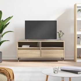 Mueble de TV madera contrachapada roble Sonoma 100x34,5x44,5 cm de vidaXL, Muebles TV - Ref: Foro24-831231, Precio: 70,99 €, ...