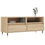 Mueble de TV madera contrachapada roble Sonoma 100x34,5x44,5 cm de vidaXL, Muebles TV - Ref: Foro24-831231, Precio: 70,56 €, ...