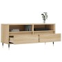 Mueble de TV madera contrachapada roble Sonoma 100x34,5x44,5 cm de vidaXL, Muebles TV - Ref: Foro24-831231, Precio: 70,56 €, ...