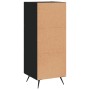 Aparador de madera contrachapada negro 34,5x34x90 cm de vidaXL, Aparadores - Ref: Foro24-828573, Precio: 75,69 €, Descuento: %