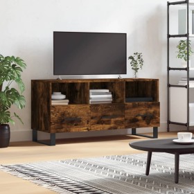 Mueble de TV madera de ingeniería roble ahumado 102x36x50 cm de vidaXL, Muebles TV - Ref: Foro24-829065, Precio: 86,54 €, Des...