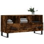 Smoked oak engineered wood TV cabinet 102x36x50 cm by vidaXL, TV Furniture - Ref: Foro24-829065, Price: 86,54 €, Discount: %