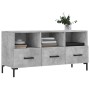 Engineered wood TV stand in concrete gray, 102x36x50 cm by vidaXL, TV Furniture - Ref: Foro24-829040, Price: 59,99 €, Discoun...