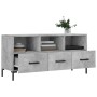 Engineered wood TV stand in concrete gray, 102x36x50 cm by vidaXL, TV Furniture - Ref: Foro24-829040, Price: 59,99 €, Discoun...