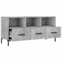 Engineered wood TV stand in concrete gray, 102x36x50 cm by vidaXL, TV Furniture - Ref: Foro24-829040, Price: 59,99 €, Discoun...