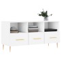 White engineered wood TV cabinet 102x36x50 cm by vidaXL, TV Furniture - Ref: Foro24-829020, Price: 64,26 €, Discount: %