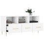 White engineered wood TV cabinet 102x36x50 cm by vidaXL, TV Furniture - Ref: Foro24-829020, Price: 64,26 €, Discount: %