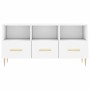 White engineered wood TV cabinet 102x36x50 cm by vidaXL, TV Furniture - Ref: Foro24-829020, Price: 64,26 €, Discount: %