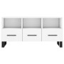 White engineered wood TV cabinet 102x36x50 cm by vidaXL, TV Furniture - Ref: Foro24-829060, Price: 67,88 €, Discount: %