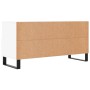 White engineered wood TV cabinet 102x36x50 cm by vidaXL, TV Furniture - Ref: Foro24-829060, Price: 67,88 €, Discount: %