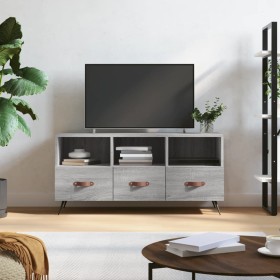 Sonoma gray engineered wood TV cabinet 102x36x50 cm by vidaXL, TV Furniture - Ref: Foro24-829010, Price: 57,99 €, Discount: %