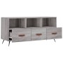 Sonoma gray engineered wood TV cabinet 102x36x50 cm by vidaXL, TV Furniture - Ref: Foro24-829010, Price: 57,39 €, Discount: %