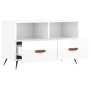 Glänzend weißer Sperrholz-TV-Schrank 80x36x50 cm von vidaXL, TV-Möbel - Ref: Foro24-828942, Preis: 54,16 €, Rabatt: %