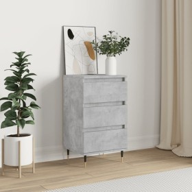 Concrete gray engineered wood sideboard 40x35x70 cm by vidaXL, Sideboards - Ref: Foro24-831088, Price: 56,83 €, Discount: %