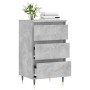 Aparador madera de ingeniería gris hormigón 40x35x70 cm de vidaXL, Aparadores - Ref: Foro24-831088, Precio: 56,83 €, Descuent...