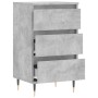 Aparador madera de ingeniería gris hormigón 40x35x70 cm de vidaXL, Aparadores - Ref: Foro24-831088, Precio: 56,83 €, Descuent...