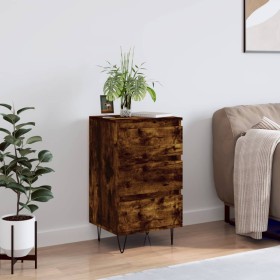 Smoked oak engineered wood sideboard 40x35x70 cm by vidaXL, Sideboards - Ref: Foro24-831097, Price: 46,99 €, Discount: %