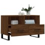 Mueble para TV madera contrachapada roble marrón 80x36x50 cm de vidaXL, Muebles TV - Ref: Foro24-829003, Precio: 68,69 €, Des...