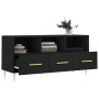 Mueble de TV madera de ingeniería negro 102x36x50 cm de vidaXL, Muebles TV - Ref: Foro24-829021, Precio: 81,64 €, Descuento: %