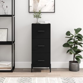 Black plywood sideboard 34.5x34x90 cm by vidaXL, Sideboards - Ref: Foro24-828613, Price: 78,12 €, Discount: %