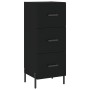 Black plywood sideboard 34.5x34x90 cm by vidaXL, Sideboards - Ref: Foro24-828613, Price: 77,99 €, Discount: %