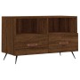 Brown oak plywood TV cabinet 80x36x50 cm by vidaXL, TV Furniture - Ref: Foro24-828947, Price: 45,97 €, Discount: %