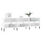 Glossy white plywood TV cabinet 150x30x44.5 cm by vidaXL, TV Furniture - Ref: Foro24-831294, Price: 101,99 €, Discount: %