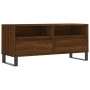 Oak brown plywood TV cabinet 100x34.5x44.5 cm by vidaXL, TV Furniture - Ref: Foro24-831251, Price: 77,83 €, Discount: %