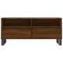 Oak brown plywood TV cabinet 100x34.5x44.5 cm by vidaXL, TV Furniture - Ref: Foro24-831251, Price: 77,83 €, Discount: %