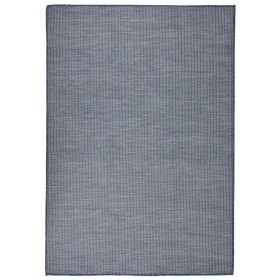 Alfombra de exterior de tejido plano azul 140x200 cm de vidaXL, Alfombras - Ref: Foro24-340796, Precio: 38,99 €, Descuento: %