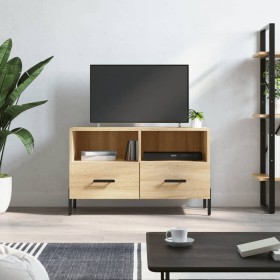 TV-Möbel Sperrholz Räuchereiche 80x36x50 cm von vidaXL, TV-Möbel - Ref: Foro24-828983, Preis: 56,10 €, Rabatt: %