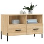 TV stand made of smoked oak plywood, measuring 80x36x50 cm. by vidaXL, TV Furniture - Ref: Foro24-828983, Price: 56,10 €, Dis...