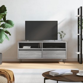 Mueble de TV madera contrachapada gris Sonoma 100x34,5x44,5 cm de vidaXL, Muebles TV - Ref: Foro24-831242, Precio: 71,27 €, D...