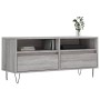 Sonoma gray plywood TV cabinet 100x34.5x44.5 cm by vidaXL, TV Furniture - Ref: Foro24-831242, Price: 71,27 €, Discount: %