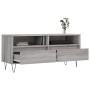 Sonoma gray plywood TV cabinet 100x34.5x44.5 cm by vidaXL, TV Furniture - Ref: Foro24-831242, Price: 71,27 €, Discount: %