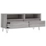 Sonoma gray plywood TV cabinet 100x34.5x44.5 cm by vidaXL, TV Furniture - Ref: Foro24-831242, Price: 71,27 €, Discount: %