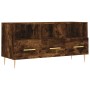 Smoked oak engineered wood TV cabinet 102x36x50 cm by vidaXL, TV Furniture - Ref: Foro24-829025, Price: 76,99 €, Discount: %