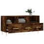 Mueble de TV madera de ingeniería roble ahumado 102x36x50 cm de vidaXL, Muebles TV - Ref: Foro24-829025, Precio: 75,90 €, Des...