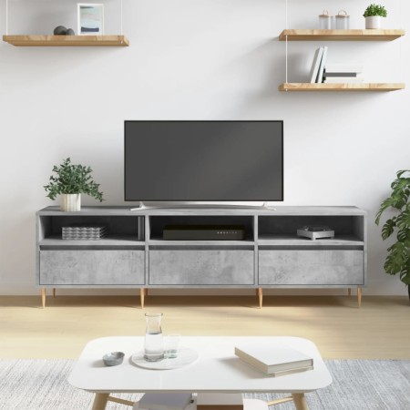 Mueble de TV madera contrachapada gris hormigón 150x30x44,5 cm de vidaXL, Muebles TV - Ref: Foro24-831272, Precio: 77,27 €, D...