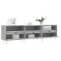 Concrete gray plywood TV cabinet 150x30x44.5 cm by vidaXL, TV Furniture - Ref: Foro24-831272, Price: 77,27 €, Discount: %