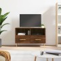 Brown oak plywood TV cabinet 80x36x50 cm by vidaXL, TV Furniture - Ref: Foro24-828963, Price: 51,47 €, Discount: %