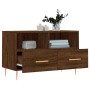 Brown oak plywood TV cabinet 80x36x50 cm by vidaXL, TV Furniture - Ref: Foro24-828963, Price: 51,47 €, Discount: %