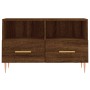 Brown oak plywood TV cabinet 80x36x50 cm by vidaXL, TV Furniture - Ref: Foro24-828963, Price: 51,47 €, Discount: %