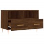 Brown oak plywood TV cabinet 80x36x50 cm by vidaXL, TV Furniture - Ref: Foro24-828963, Price: 51,47 €, Discount: %