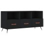 Black engineered wood TV cabinet 102x36x50 cm by vidaXL, TV Furniture - Ref: Foro24-829005, Price: 77,99 €, Discount: %