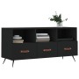 Black engineered wood TV cabinet 102x36x50 cm by vidaXL, TV Furniture - Ref: Foro24-829005, Price: 77,99 €, Discount: %